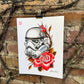 Skulltrooper with Roses Print